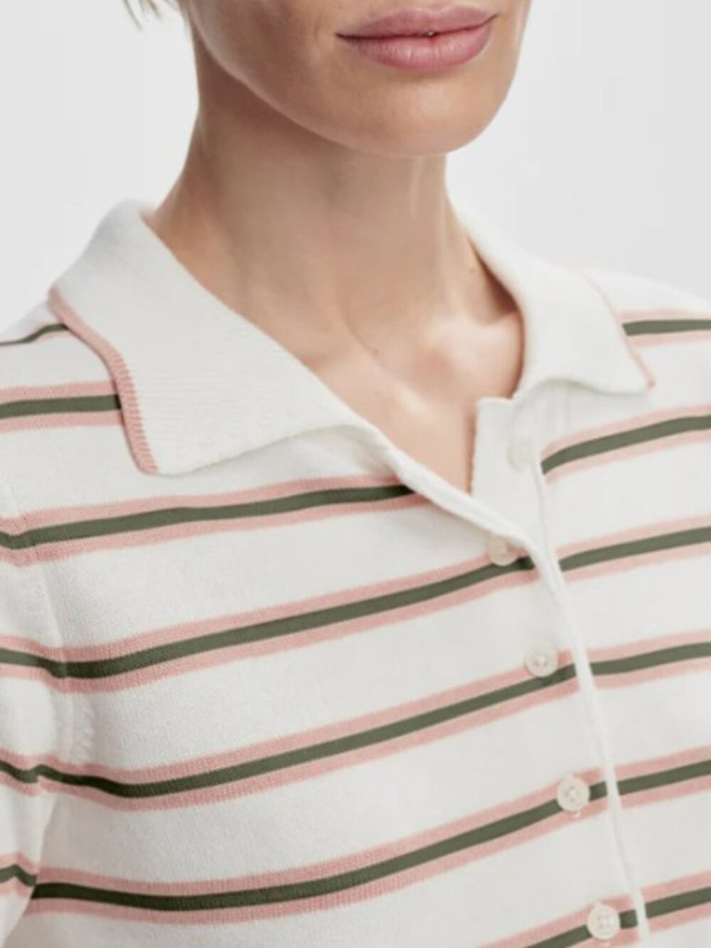 Faustine Button-Neck Polo - Picture 4 of 4